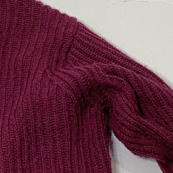 Women’s Size Small‎ J. Jill Wool Blend Purple Pullover Oversized Sweater - Picture 8 of 12